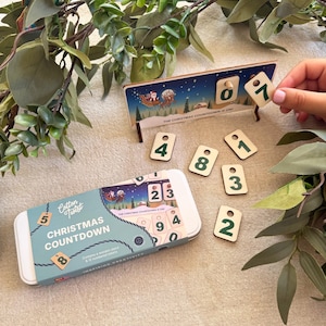 Wooden Christmas Countdown Calendar: Festive Holiday Tradition
