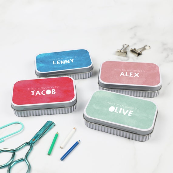Personalised tin clearance box