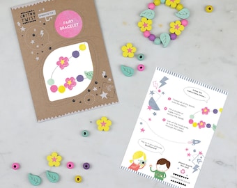 Make Your Own Fairy Bracelet Kit | Party Bag Fillers with Wooden Beads