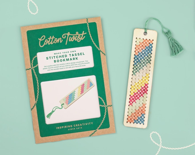 Stitched Tassel Bookmark Craft Kit | Kids Party Bag Filler Craft Activity