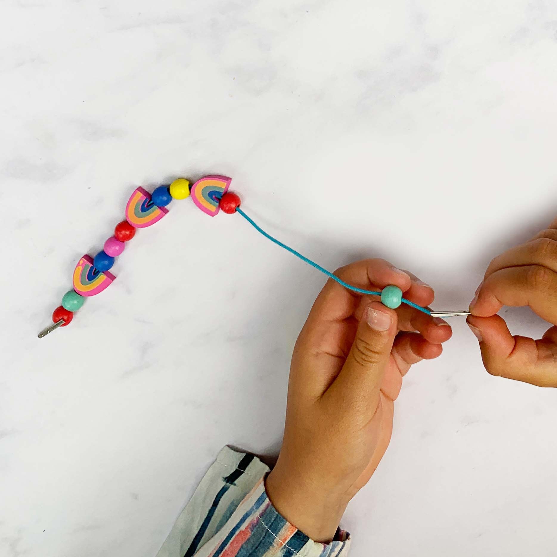 Personalised Rainbow Colours Bracelet Making Kit 