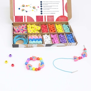 Personalised Rainbow Colours Bracelet Making Kit image 6