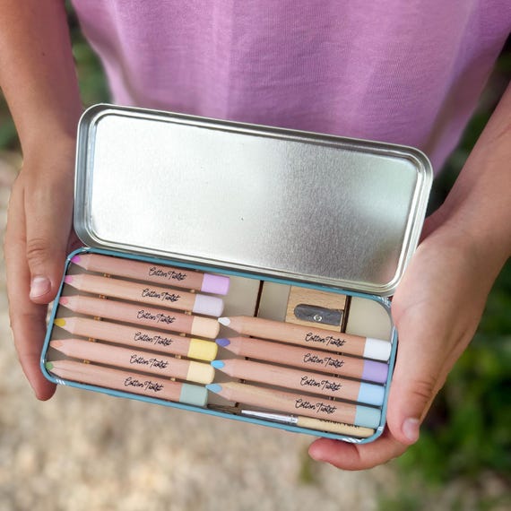 Pastel Watercolour Pencils Tin | Mess-Free Kids Paint Alternative