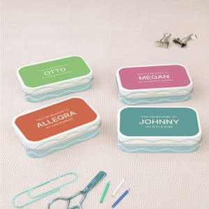 Personalised Plain Text Keepsake Tin | Eco-Friendly Gift Box for Special Occasions