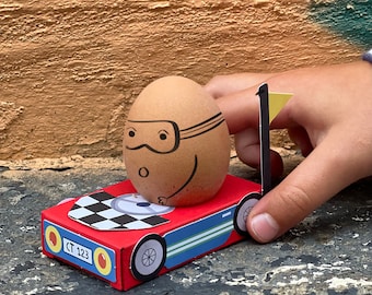 Make Your Own Matchbox Racing Car Egg Cup | Easter Craft Kit for Kids