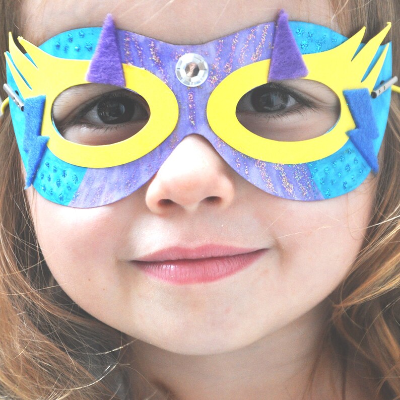 Make Your Own Superhero Mask Kits Superhero Party Bags Etsy