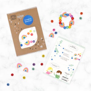 Kit per creare il tuo braccialetto arcobaleno / / Kit per riempire sacchetti per feste