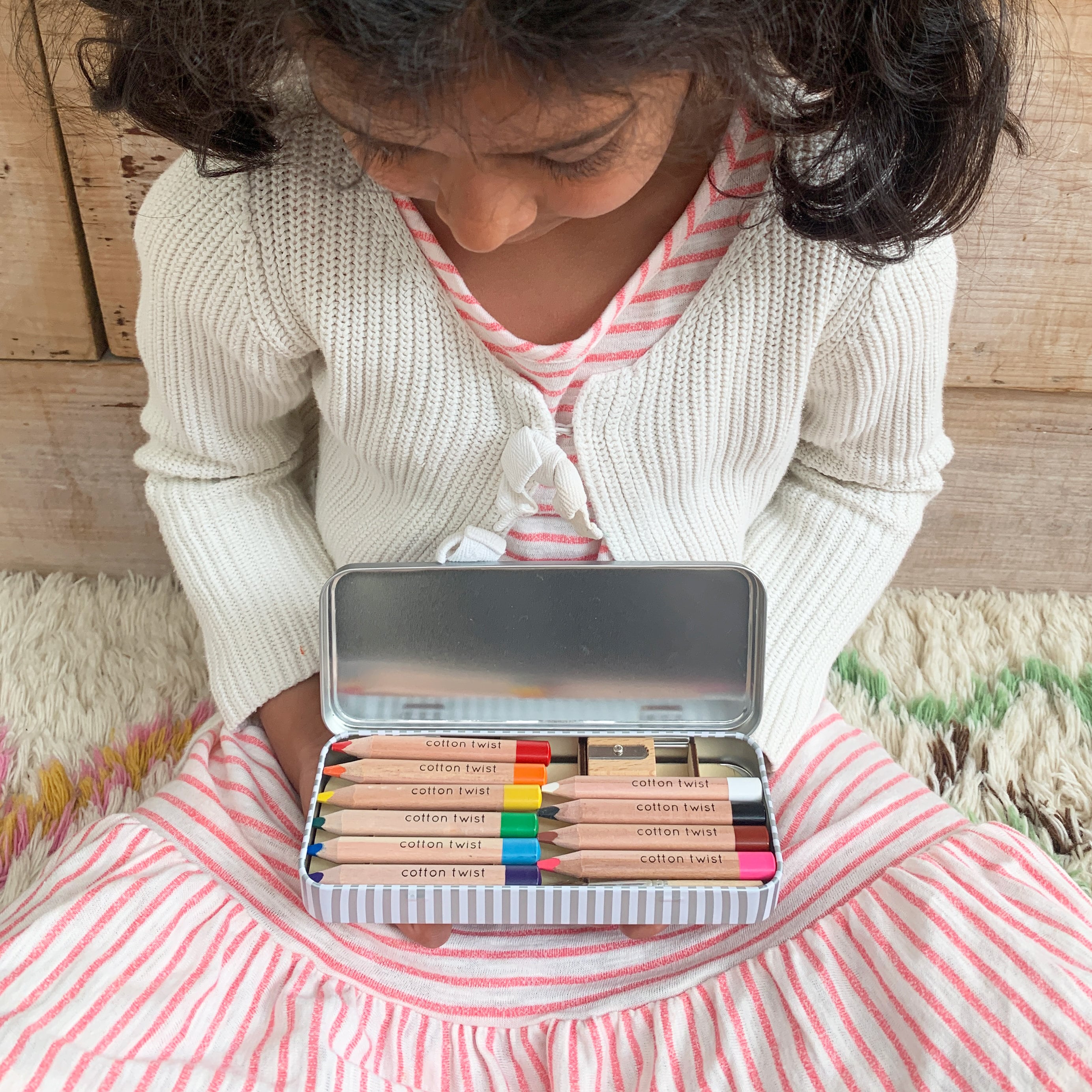 Personalised Jumbo Watercolour Pencils Tin 