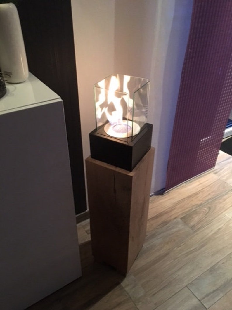 Kamin Holzstele Klotz Cube Bioethanolkamin nur per | Etsy