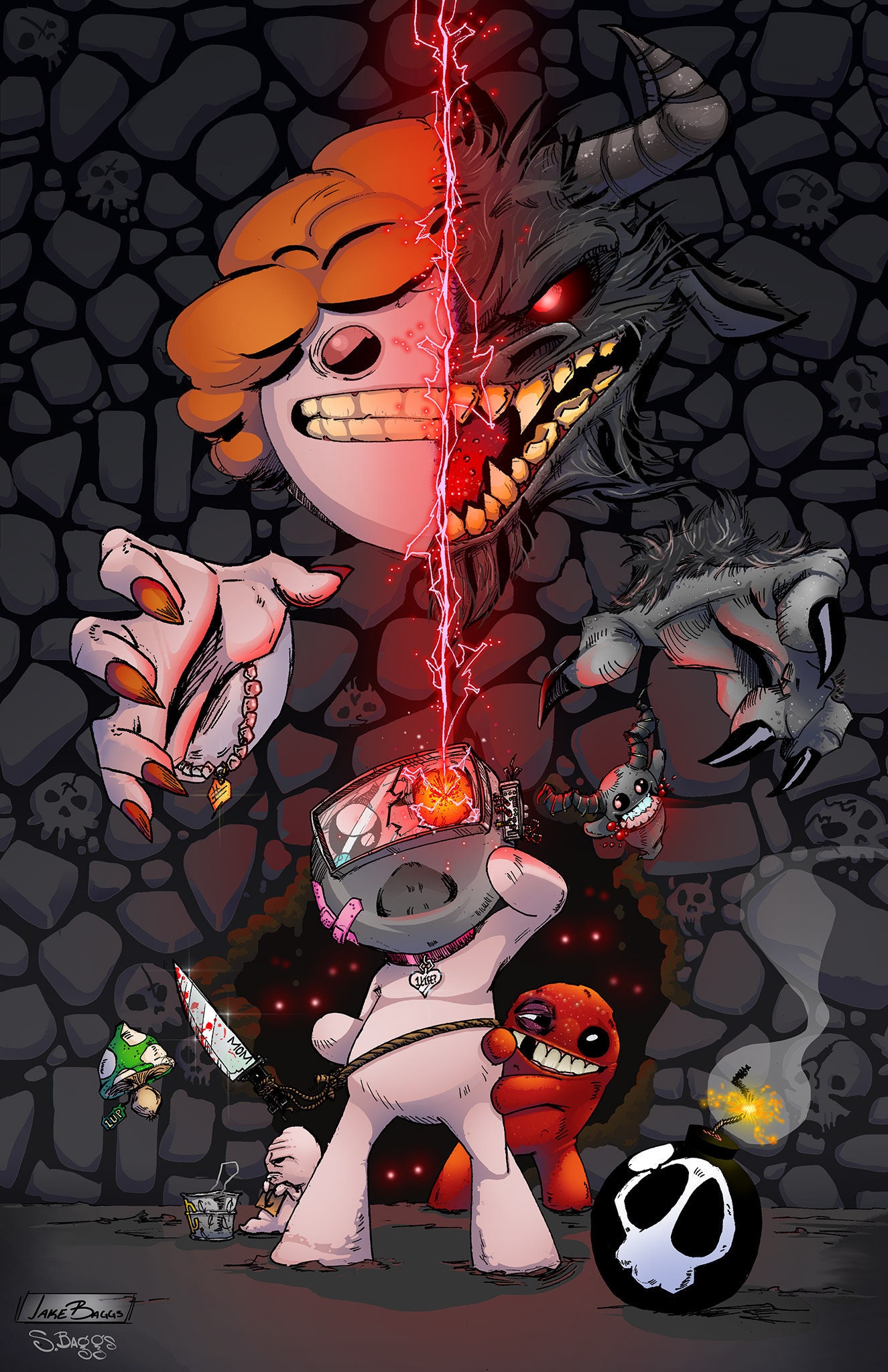 binding of isaac fan art