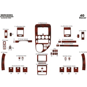 MERCEDES VİTO Dash Trim Kit 1996-1999