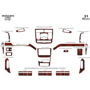 Mercedes Viano Otomatik Dash Trim Kit 2006
