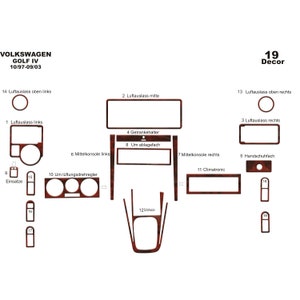Volkswagen Golf Dash Trim Kit 1997-2004
