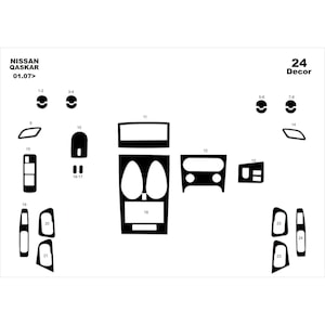 Nissan Qashqai Dash Trim Kit 2007-2010