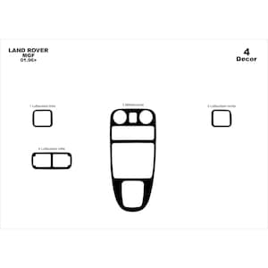 Puede incluir: Un dibujo en blanco y negro de una consola central de un automóvil con cuatro salidas de aire. El dibujo está etiquetado con los números del 1 al 4 y las palabras "Luftauslass links", "Luftauslass mitte", "Mittelkonsole" y "Luftauslass rechts".