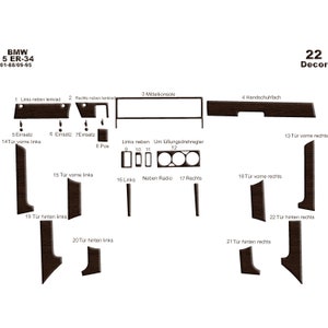 Bmw 5 E34 Dash Trim Kit 1988-1995