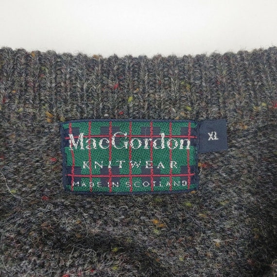 Vtg MacGordon Scotland Men's XL Pure New Wool Swe… - image 4