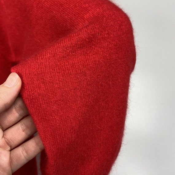 Vtg Fuzzy Soft Wool & Angora Sweater Dress Petite… - image 7