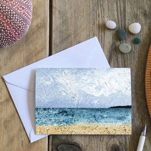 Seascape greetings card, Long Rock, Cornwall, A6 card with envelope