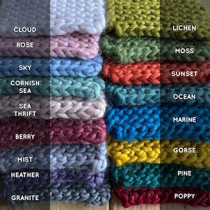 Super Soft Merino Wool Handknit Cowl | Adult Size | Choice of Colours ...