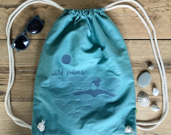 Limited edition: Wild swims organic cotton canvas bag