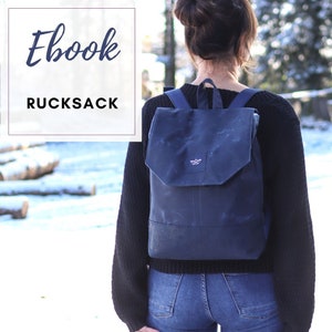 Ebook Backpack - Digital Sewing Instructions & Sewing Pattern - German Instructions