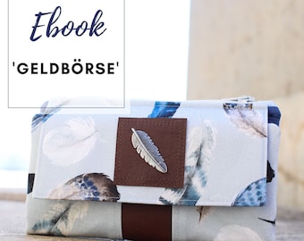 Ebook Geldbörse - Digitale Nähanleitung & Schnittmuster - Deutsche Anleitung