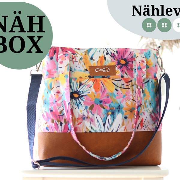 DIY Taschen Nähset - Shopper 'Blumenkind' nähen