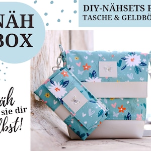 DIY Nähbox Set - Amber & Geldbörse - Flowers Mint