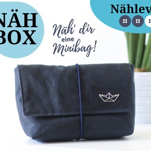 DIY Taschen Nähset - Minibag &#39;Waxed Ocean&#39; nähen