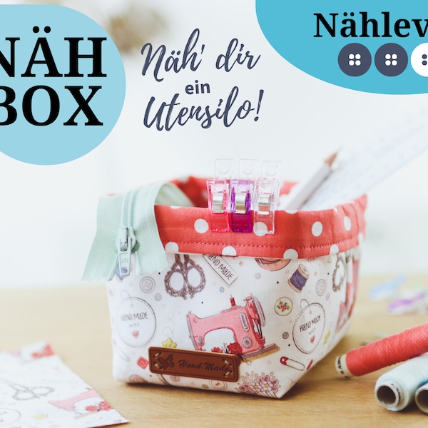 DIY Taschen Nähset - Kleines Utensilo 'Nähglück' nähen