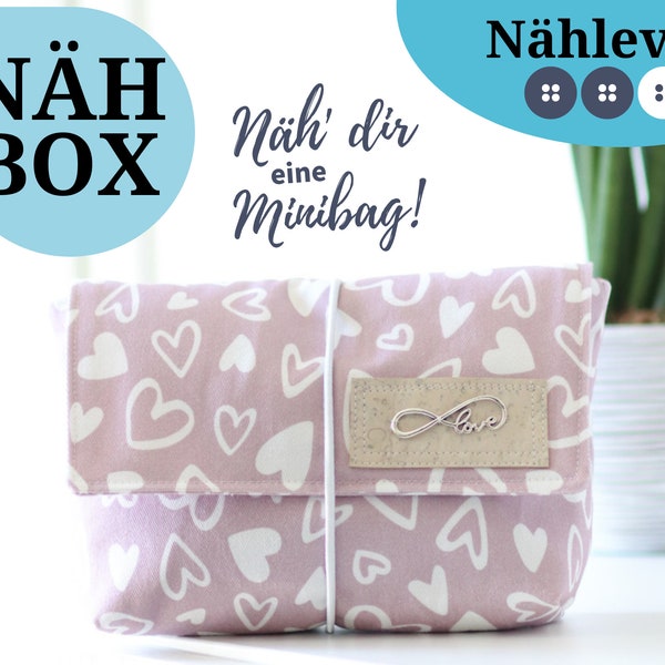 DIY Taschen Nähset - Minibag 'Lieblingsstück rosa' nähen