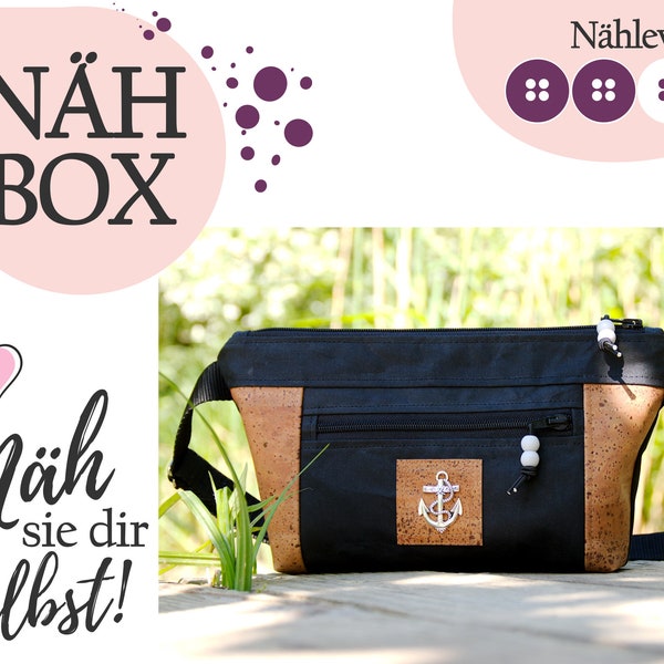 DIY-Nähset Gürteltasche 'Waxed Anchor' nähen