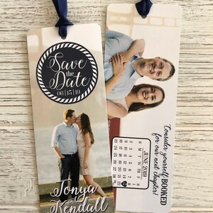 Customized Save The Date Bookmark, Save The Date, Bookmark Invitation, Bookmark Save The Date, Personalized Bookmark, Unique Save The Date