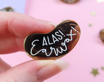 Alas Earwax Enamel Pin, Glitter Pin, Cute Enamel Pin, Pin Badge, Witchcraft and Wizardry, Stocking Stuffer, potion, jelly bean, bertie botts