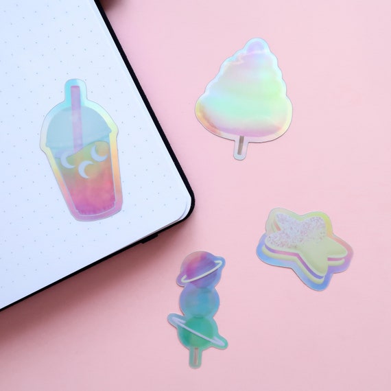 Scrapbooking Cute Holographic Sticker Papercraft