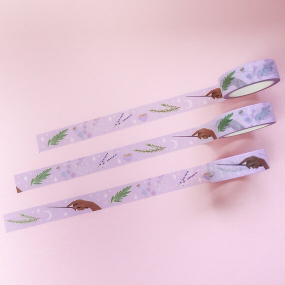 Herb Witch Washi Tape: Green Witchcraft Planner Accessories