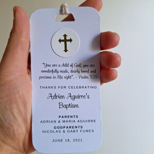 Baptism favor cards, Baptism favors, Baptism cards, Baptism memories, Baptism cards, Christening/First Communion bookmarks/tags zdjęcie 7