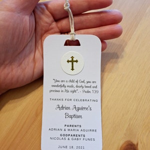 Baptism favor cards, Baptism favors, Baptism cards, Baptism memories, Baptism cards, Christening/First Communion bookmarks/tags zdjęcie 6