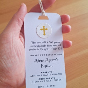 Baptism favor cards, Baptism favors, Baptism cards, Baptism memories, Baptism cards, Christening/First Communion bookmarks/tags zdjęcie 2