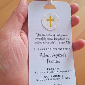 Baptism favor cards, Baptism favors, Baptism cards, Baptism memories, Baptism cards, Christening/First Communion bookmarks/tags zdjęcie 1