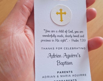 Baptism favor cards, Baptism favors, Baptism cards, Baptism memories, Baptism cards, Christening/First Communion bookmarks/tags