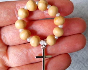 Mini Rosary Favor Baptism, Communion Favors Bulk, Confirmation Keepsake, Catholic Favors Guest