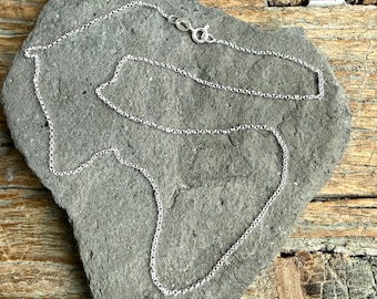 925 Sterling Silver 18 Inch 1.4 mm Belcher Chain, 45 cm Silver Chain