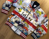 Men custom cartoon Nickelodeon rugrats 90 39 s coat jacket bomber