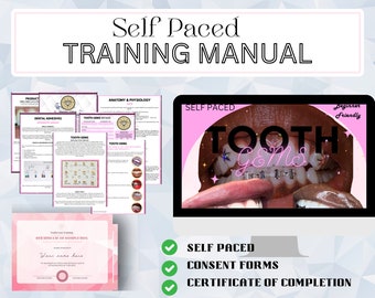 Tooth gem training, 6-figure side income, Digital Training, Tooth gem, digital download, online course. Online certification, beauty