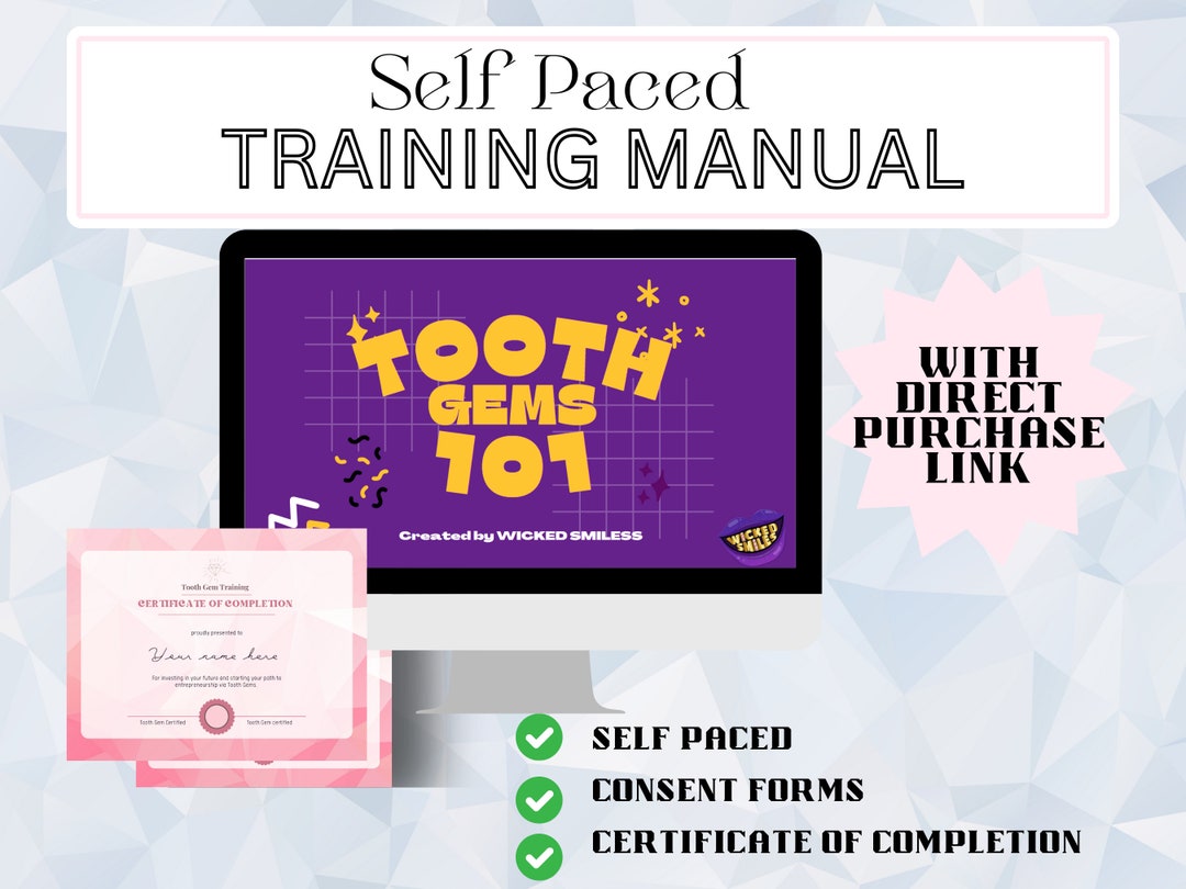 Tooth Gem Training Tooth Gem List Training With Supplies Etsy