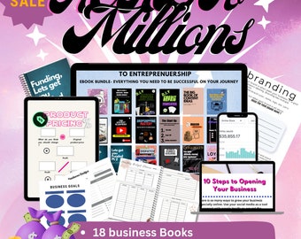 18+ Entrepreneur Ebook Bundle, Vendors, Verified vendors, Business ebook, business startup ideas, digital ebook, content ideas, side hustles