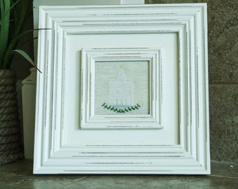 Nauvoo Temple Mini Cross Stitch Pattern - Little Square Garden Modern Cross Stitch PDF - Instant Download