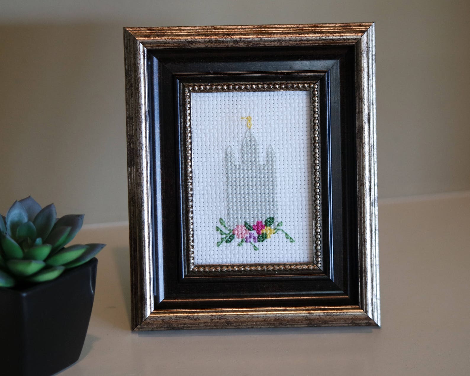 Salt Lake City Temple Mini Cross Stitch Pattern Little Etsy